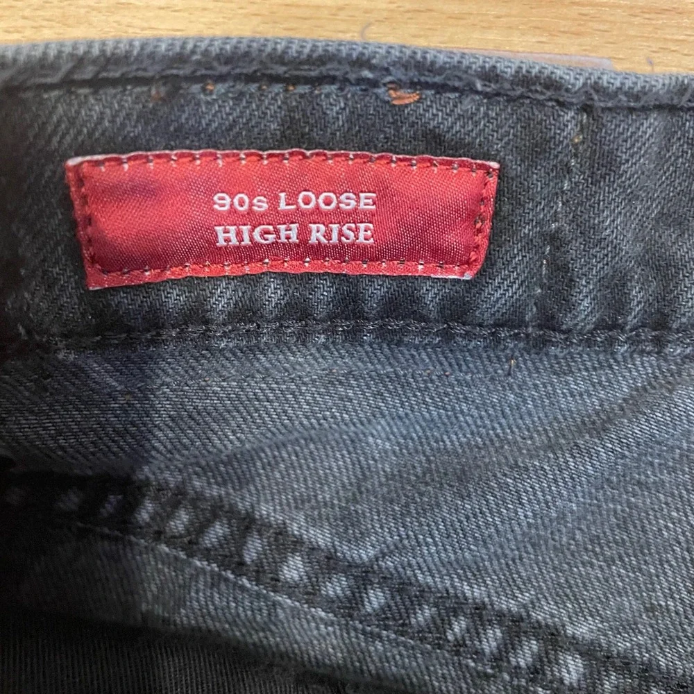 Lucky Brand Lucky Legend Jeans‎ Womens 4/27 Black Cotton 90s Loose Stud Western